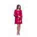 Embroidered Dress "Cherry Rhombs"